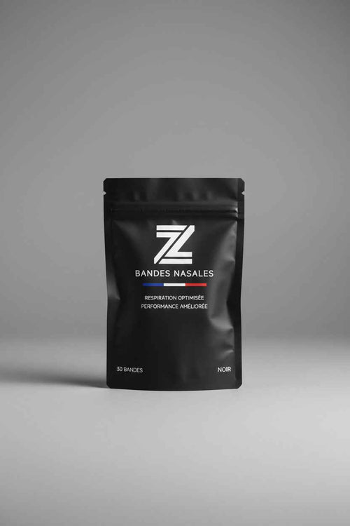 Bandes nasales noires Zone2 pour respiration sportive